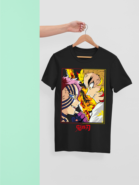 Rengoku vs Akaza – Clash of Flame and Fury