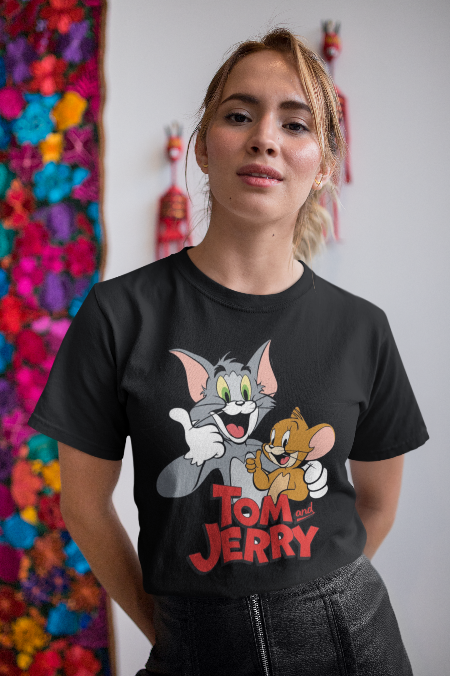 Girls’ Tom & Jerry Cartoon T-Shirt