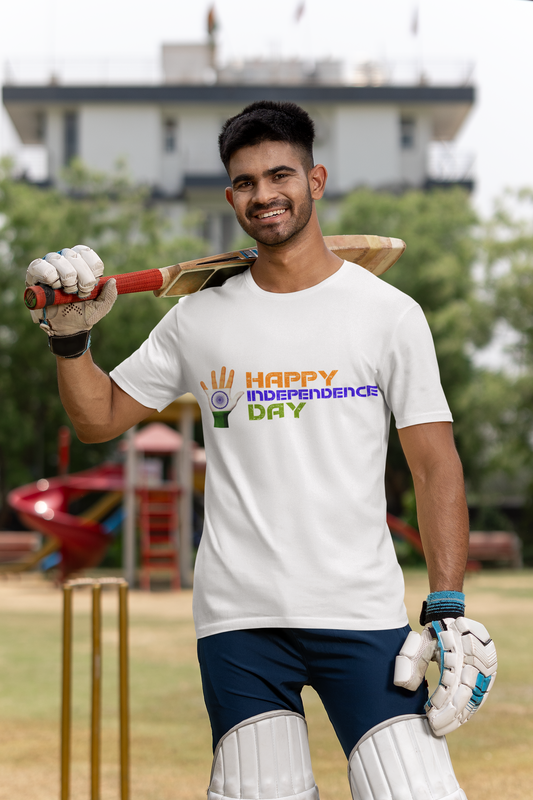 Tricolor Handprint T-Shirt – Indian Flag Edition