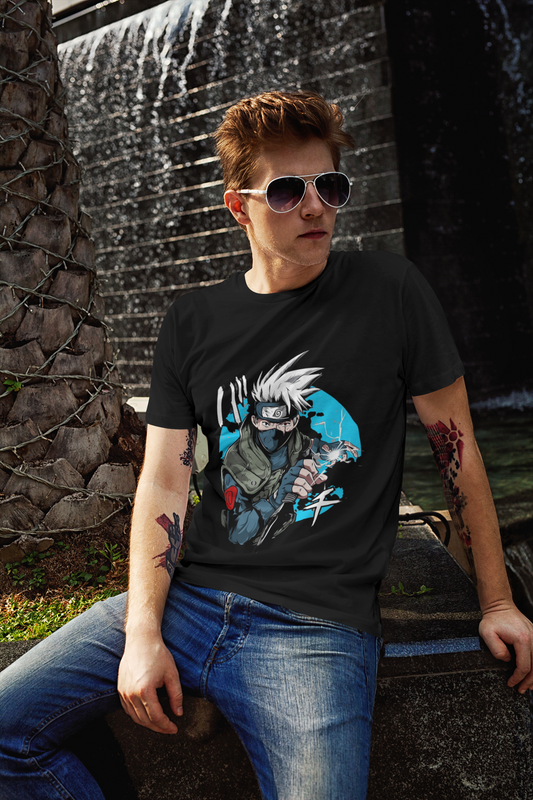 Kakashi Hatake – Copy Ninja Strike | Naruto Lightning Blade Tee